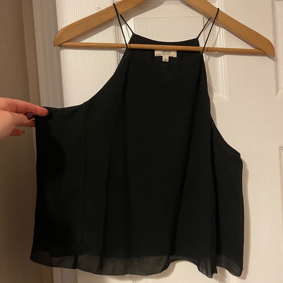 WILDRED - cropped flowy tank - 100% silk - Picture 2 of 3